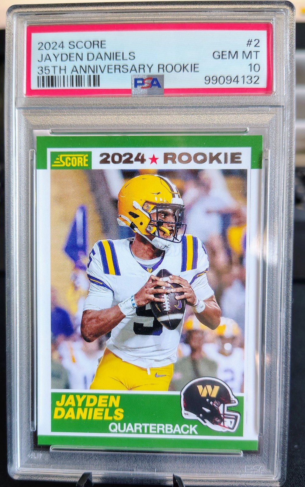 Jayden Daniels Panini Score 35th Anniversary Rookie #2 Base