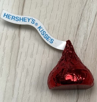VTG 1989 Hallmark 2.5'' Red HERSEY'S KISS Chocolate Candy BROOCH Pin Valentines