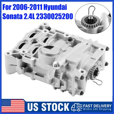 OEM Engine Oil Pump Fits 2006-11 Hyundai Sonata Tucson 07-10 Kia 2.4L 2330025922