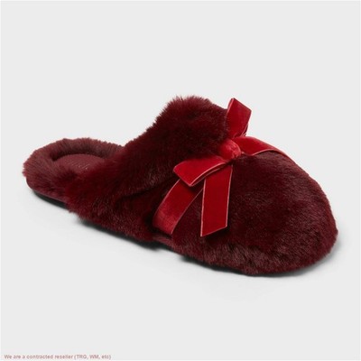 Women's Arbor Plush Scuff Slippers - Auden Red M *SEE DEAL!!!*