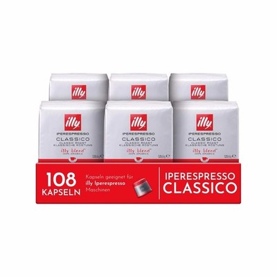 illy iperespresso Classico Espresso 108 x Kaffeekapseln, MHD: 10.2027