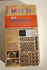 Battery Organizer With Voltage Tester 82 Compartments - A Range - NEW