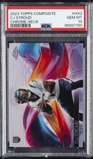 2023 TOPPS COMPOSITE TOPPS CHROME HELIX #HX2 CJ STROUD PSA 10