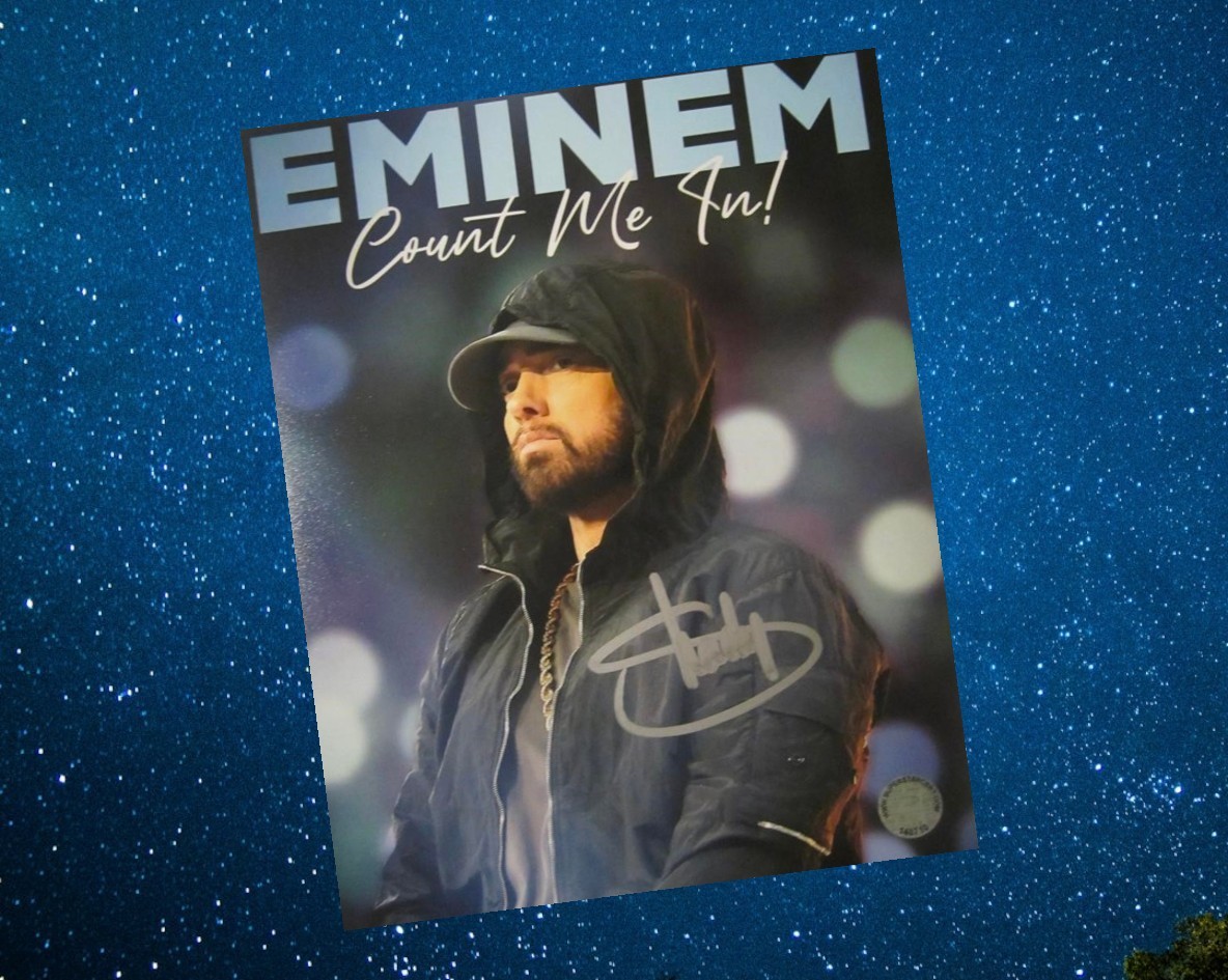 HTF Eminem Slim Shady Hand Signed Autographed  Count Me In Promo Photo w COA