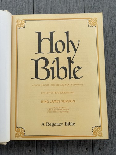Vintage Holy Bible King James Version KJV Red Letter Edition Regency 1978 - Picture 4 of 15