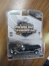 NOS GREENLIGHT DUALLY DRIVER 2018 DODGE RAM 3500 BLACK BIG HORN HARVEST EDITION 