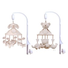 Crib Mobile Animal Pendant With Musical Box Baby Bed Hanging Bell Sensory Toy