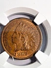 1892 Indian head penny, UNC BN with a little luster