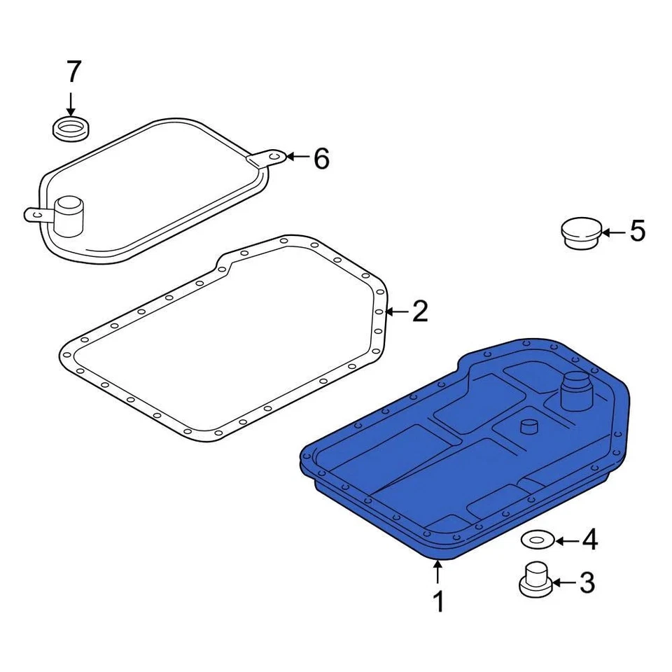 For Audi S4 2000-2005 Audi 01V321359B Transmission Oil Pan - Изображение 3 из 4