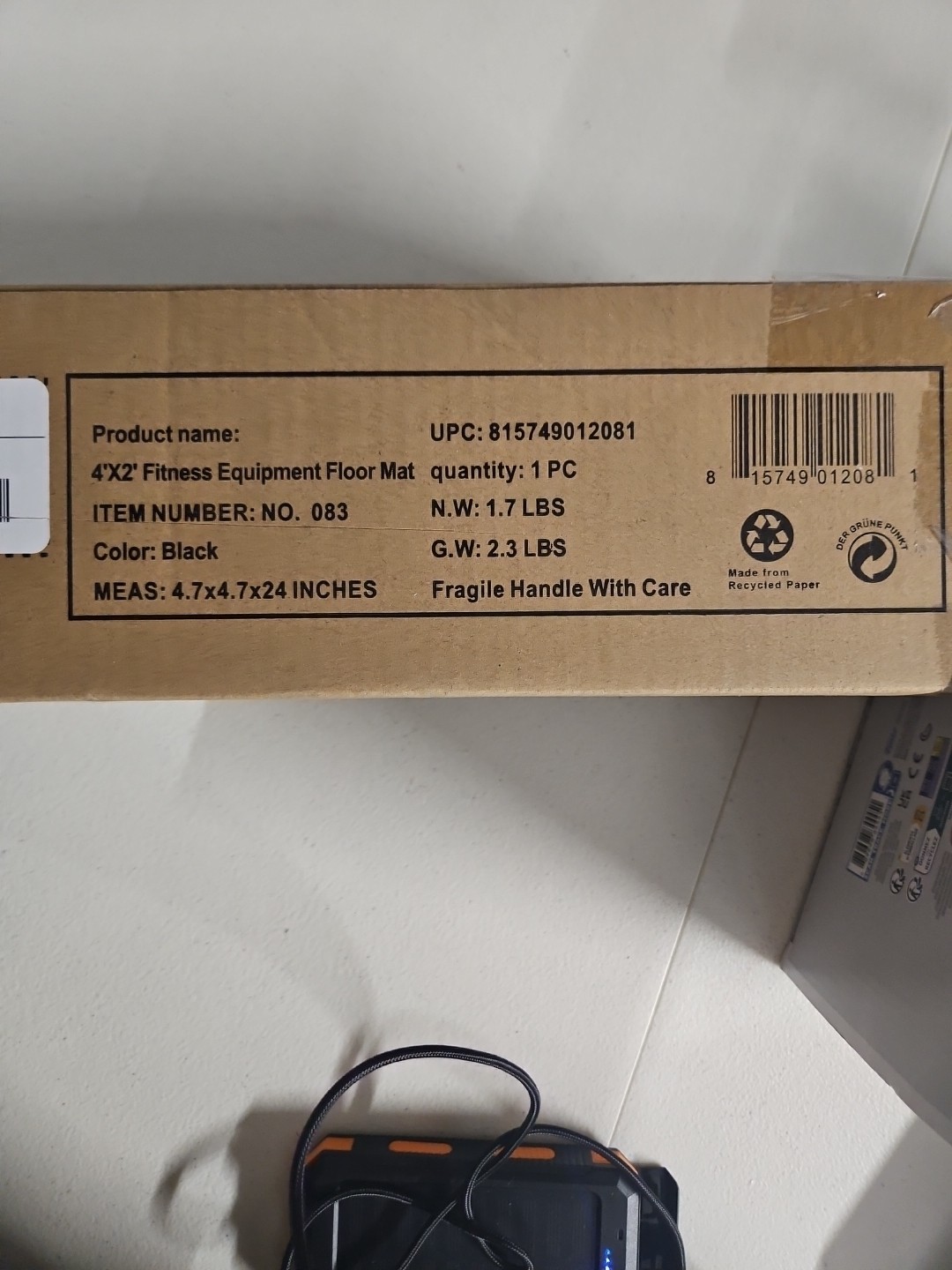 Alfombra de piso para equipo de fitness y salud Sunny - NO. 083