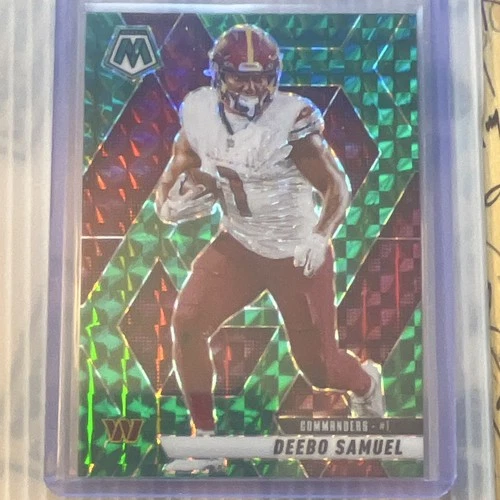 Panini 2025 Mosaic Deebo Samuel Commanders Green Mosaic Prizm #44