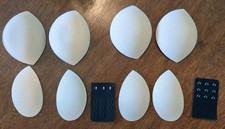 4 Sets of Bra Pads Removable Inserts - unused