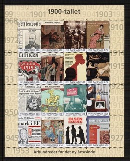 Denmark The 20th Century Miniature Sheet Unmounted Mint