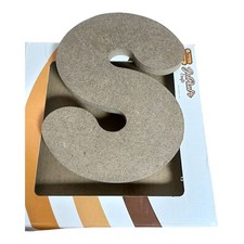 Bubbly Wooden Letter S Premium Unfinished Wood Crafts For Wall Decor 6 Inch