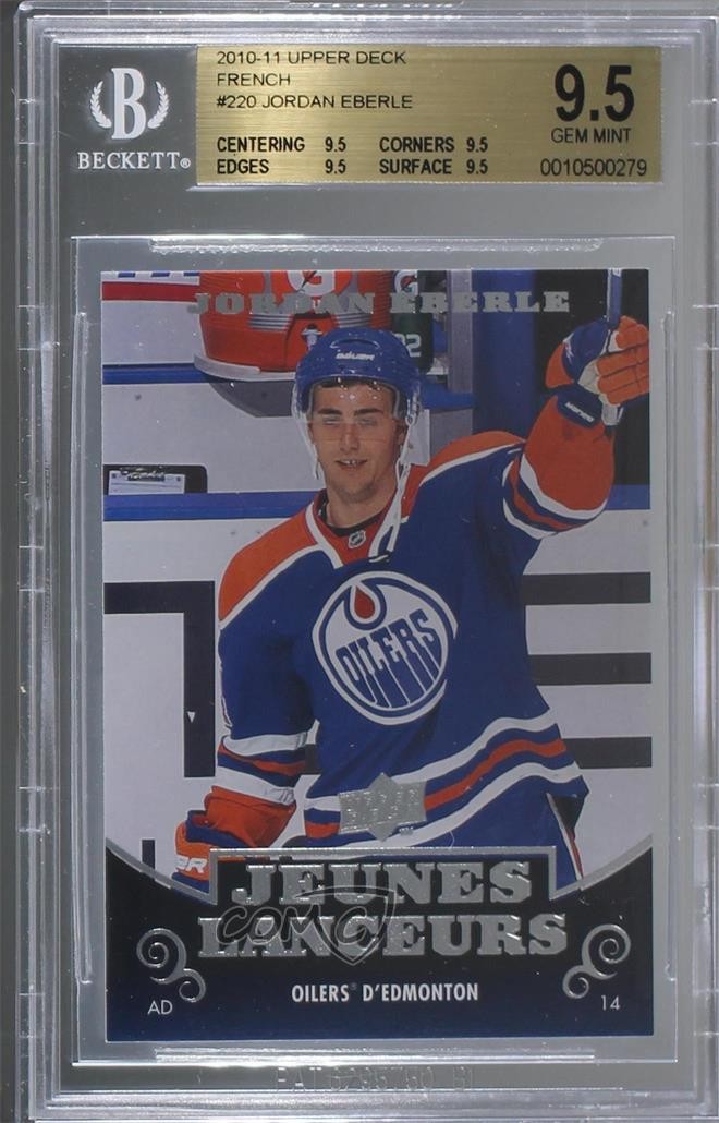 2010-11 Upper Deck Young Guns French Jordan Eberle #220 BGS 9.5 GEM MINT 0e6o