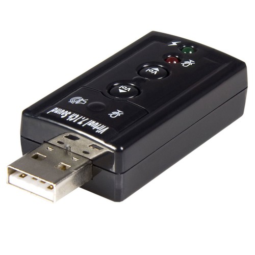 StarTech.com Virtual 7.1 USB Stereo Audio Adapter External Sound Card - Sound ca - 第 1/4 張圖片