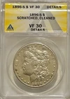 New Listing1896 S Morgan Silver Dollar ANACS VF Details Tough Date Morgan