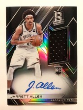 On card Prizm RC Auto 17 18 Panini Jarrett Allen Rookie Signed NBA Uniform Nets