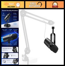 Dynamic XLR/USB Microphone for Podcasting, Streaming Gaming - Mute, Headphone