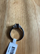 JTV Blue Lab Created Alexandrite Rhodium Over Sterling Silver Ring 2.26ctw size