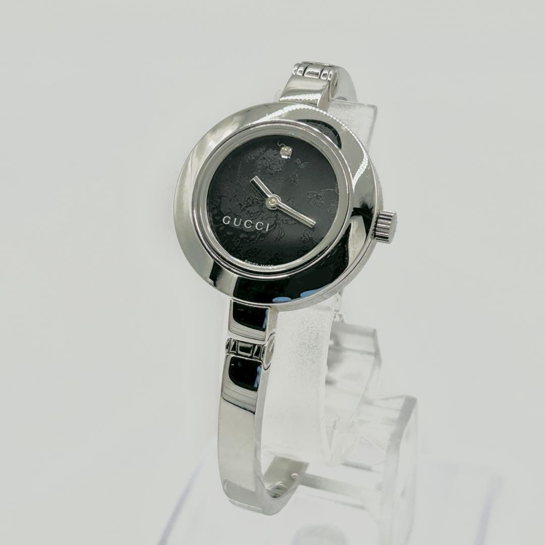Gucci Flora Diamond Bangle Womens Watch 105 Authentic Luxury Jewelry