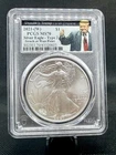 2021-W Type 2 American Silver Eagle PCGS MS70 Trump Label! 1 Oz .999 Silver!