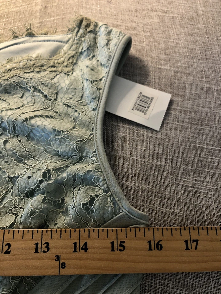 Tadashi Shoji Mujeres 6 Verde Menta Sin Mangas Vaina Vestido Encaje Cóctel con Etiquetas Foto 4 de 4