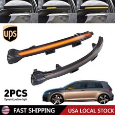 Left Right Sequential Mirror Led Turn Signal Lights For Vw Golf Mk7 Gtimk7.5