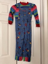 Universal Chucky Boys Complete Costume Outfit w/ Mask, Multicolor, Size 5-6T