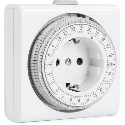 Timer Steckdose, Analog, 24-Stunden, 15-Minuten, Innen, Weihnachtslichter, En...