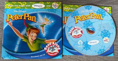 PETER PAN - Walt Disney : Children's Audio Story Book & CD : Read Along VGC