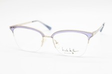 NEW NICOLE MILLER CANNES C03 PURPLE GOLD AUTHENTIC EYEGLASSES 53-17