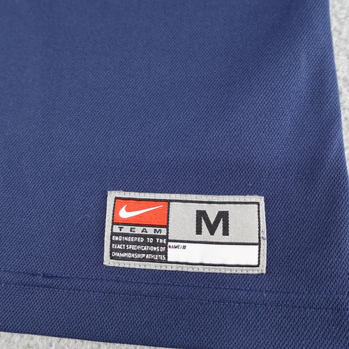 Vintage Nike Shirt Boys Medium Blue Y2K Jersey Soccer Athletic Sports Youth - Picture 6 of 16