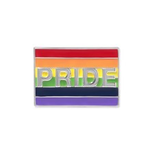25 Pack PRIDE Rainbow Rectangle Pins   LGBTQ Pride Flag Pins for Men  Wom
