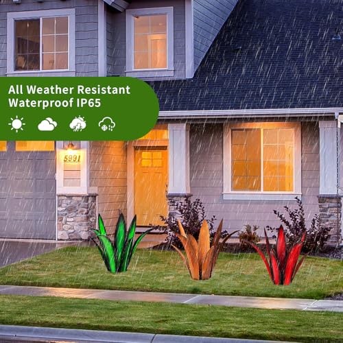 Metal Yard Art, Agave Plant Yard Decorations Outdoor Sculpture, Metal Green - 第 5/7 張圖片