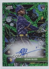 2025 Topps Cosmic Chrome Green Space Dust Refractor 4/75 Ryan Bliss Auto 0hw6