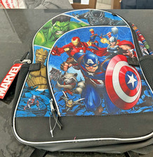 Marvel Avengers Backpack Bookbag Captain America Iron Man Hulk Thor NWT