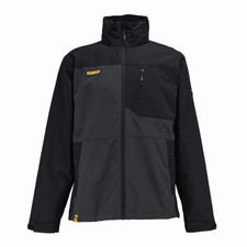 Dewalt Grey/Black Southampton Breathable Waterproof Jacket Foldaway Hood Airflow