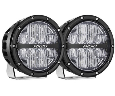 #ad RIGID 360 SERIES 6quot; LED ROUND DRIVE FOG LIGHT SET w RGBW BACKLIGHT 36411 NEW $669.00