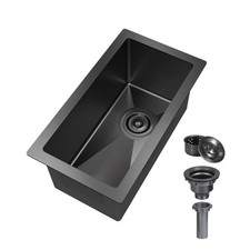 10 Inch Bar Sink Undermount, 10 X 18 Inch Small Bar Sink Black Undermount Stainl