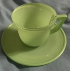 Vintage Hazel Atlas Glass Cup & Saucer Demitasse Miniature