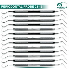 Dental Perio Explorer 23 Probe UNC 15 Color Marking Diagnostic Double Ended Tool