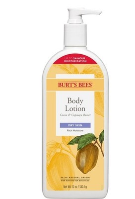Burt's Bees Cocoa Butter Body Lotion  Dry Skin with Cupuau, 12 oz Retired