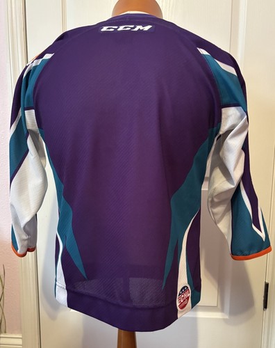 Orlando Solar Bears 2010s ECHL CCM Minor League Hockey Jersey YOUTH L/XL - Bild 3 von 10