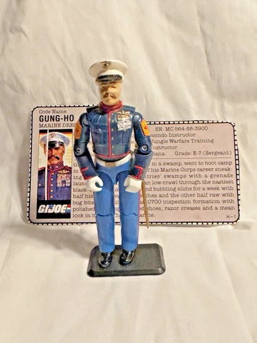 Vintage (Loose, 100% Comp.) 1987 Hasbro GI Joe ARAH: GUNG-HO (Dress Blues) (v1)