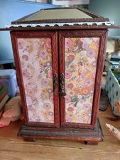 Mini Cabinet - Wooden With Shelves