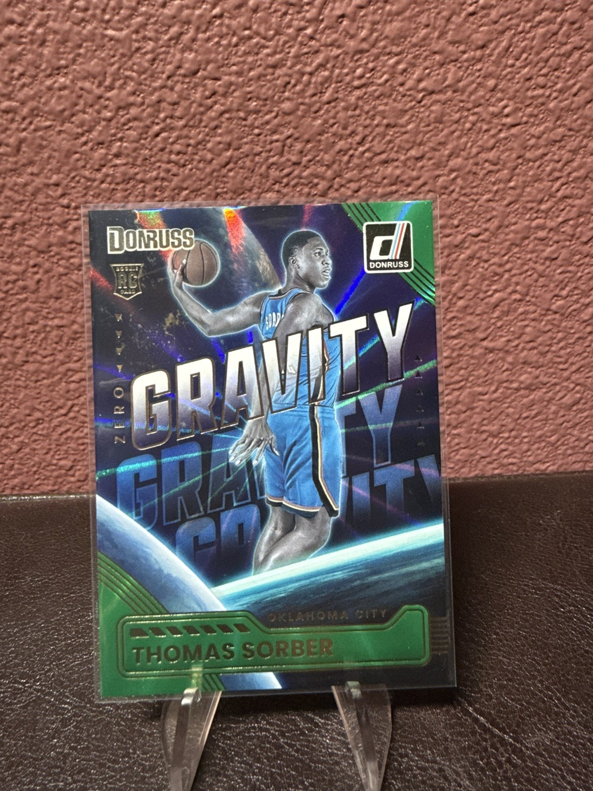 2025-26 Panini Donruss Optic Thomas Sorber #18 Zero Gravity Green Laser