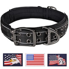 ADITYNA Heavy-Duty Dog Collar with Handle, XXL, Adjustable 30-36" Neck