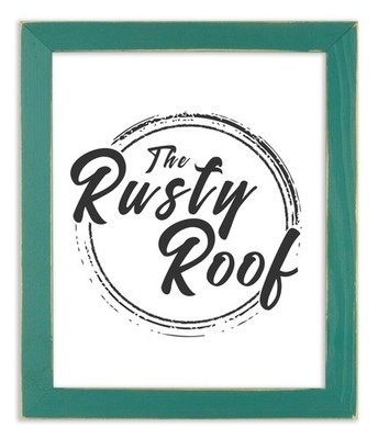 Distressed Emily - Teal Picture Frame - Solid Wood