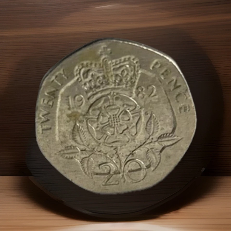 1982 Elizabeth II DG REG FD 20 Pence rare Coin - Image 3 of 4